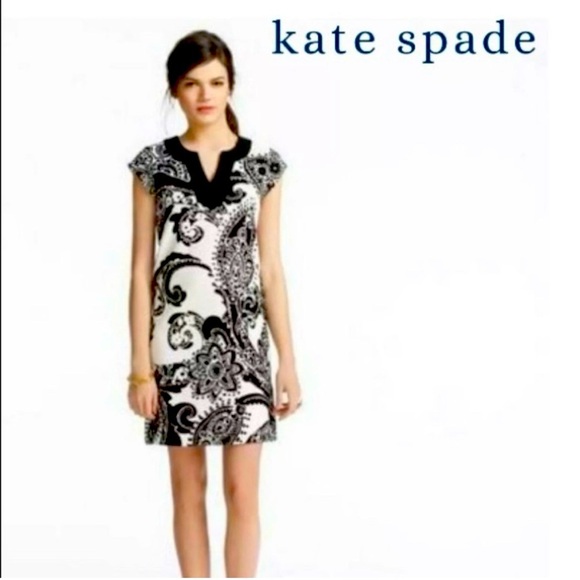 kate spade Dresses & Skirts - Kate Spade Shift Dress-Multi Paisley Print-Size 2-100% Cotton